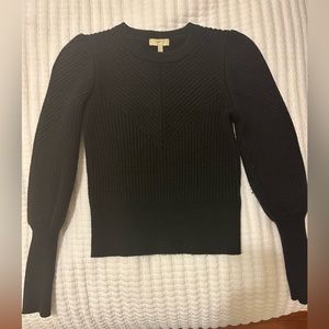 Ronita Puff-Sleeve Ribbed Sweater Joie